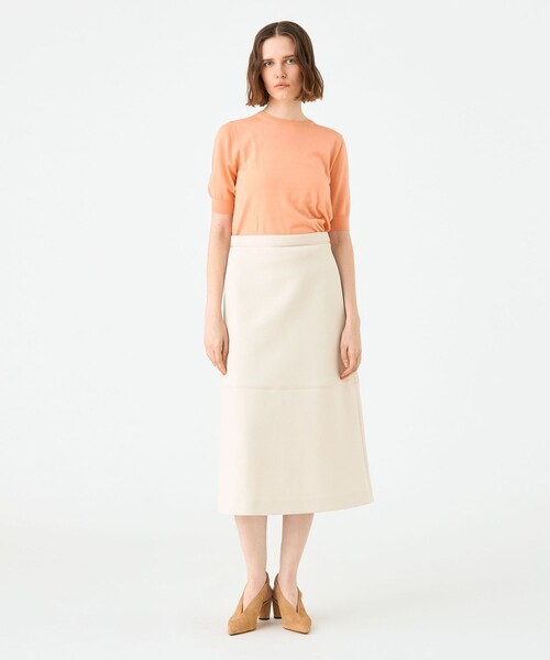 BALLSEY(ボールジィ)の「リップルダンボール トラペーズスカート(スカート・レディース・ライトベージュ/ネイビー・36/34)」の3枚目の写真