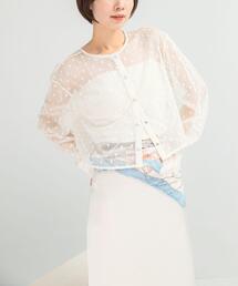 URBAN RESEARCH ROSSO WOMEN | シアーメッシュドットプルオーバー(その他トップス)