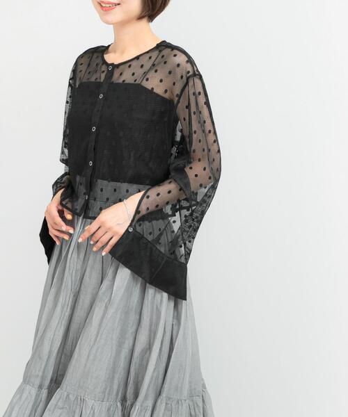 URBAN RESEARCH ROSSO WOMEN(アーバンリサーチ ロッソ)の「シアーメッシュドットプルオーバー(その他トップス・レディース・オフホワイト/ブラック・FREE)」の16枚目の写真