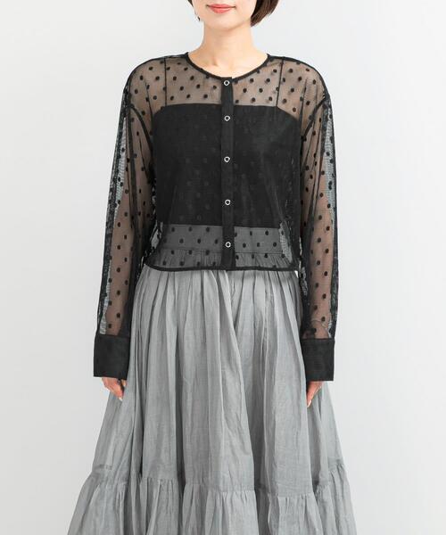 URBAN RESEARCH ROSSO WOMEN(アーバンリサーチ ロッソ)の「シアーメッシュドットプルオーバー(その他トップス・レディース・オフホワイト/ブラック・FREE)」の19枚目の写真