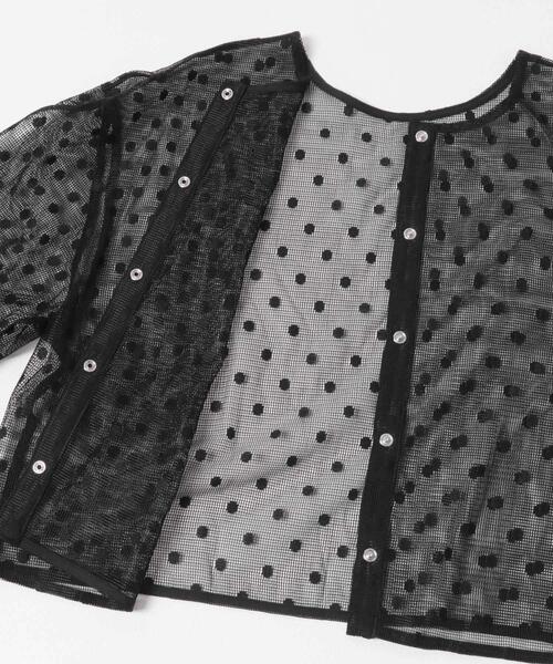 URBAN RESEARCH ROSSO WOMEN(アーバンリサーチ ロッソ)の「シアーメッシュドットプルオーバー(その他トップス・レディース・オフホワイト/ブラック・FREE)」の6枚目の写真
