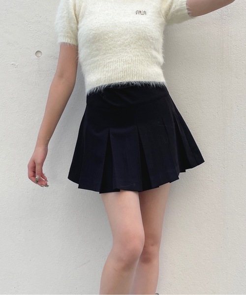 one way（ワンウェイ）の「ボックスプリーツスカート（スカート・レディース・ブラック/ブラウン系その他/ブラック系その他/グレー・FREE）」の5枚目の写真