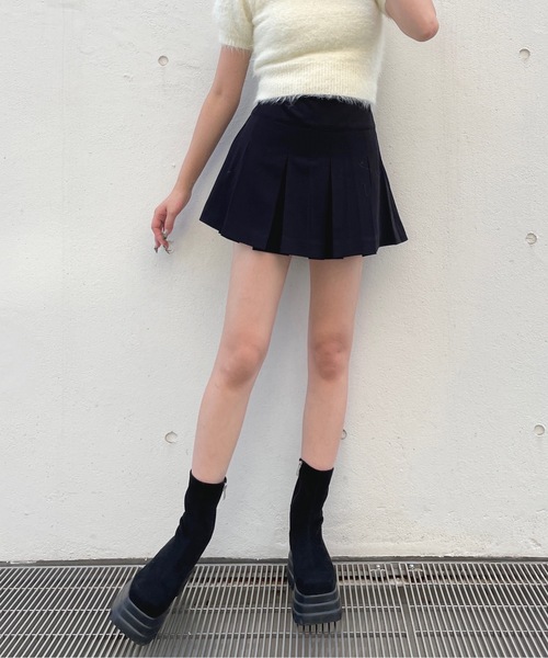 one way（ワンウェイ）の「ボックスプリーツスカート（スカート・レディース・ブラック/ブラウン系その他/ブラック系その他/グレー・FREE）」の9枚目の写真