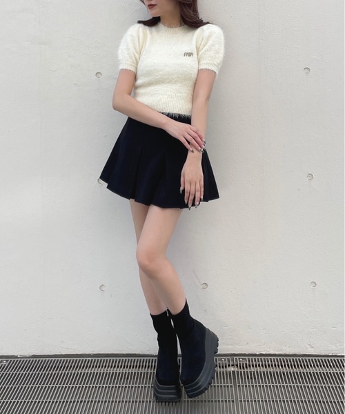 one way（ワンウェイ）の「ボックスプリーツスカート（スカート・レディース・ブラック/ブラウン系その他/ブラック系その他/グレー・FREE）」の10枚目の写真