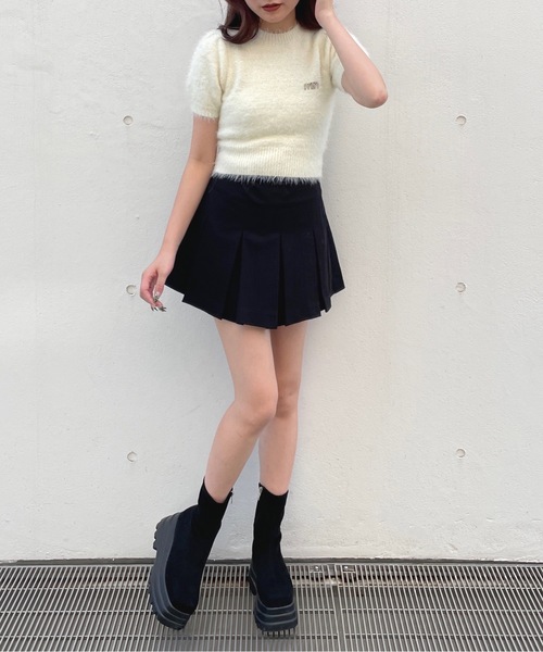 one way（ワンウェイ）の「ボックスプリーツスカート（スカート・レディース・ブラック/ブラウン系その他/ブラック系その他/グレー・FREE）」の11枚目の写真