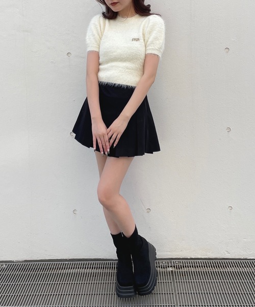 one way（ワンウェイ）の「ボックスプリーツスカート（スカート・レディース・ブラック/ブラウン系その他/ブラック系その他/グレー・FREE）」の12枚目の写真