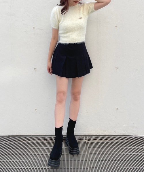 one way（ワンウェイ）の「ボックスプリーツスカート（スカート・レディース・ブラック/ブラウン系その他/ブラック系その他/グレー・FREE）」の14枚目の写真