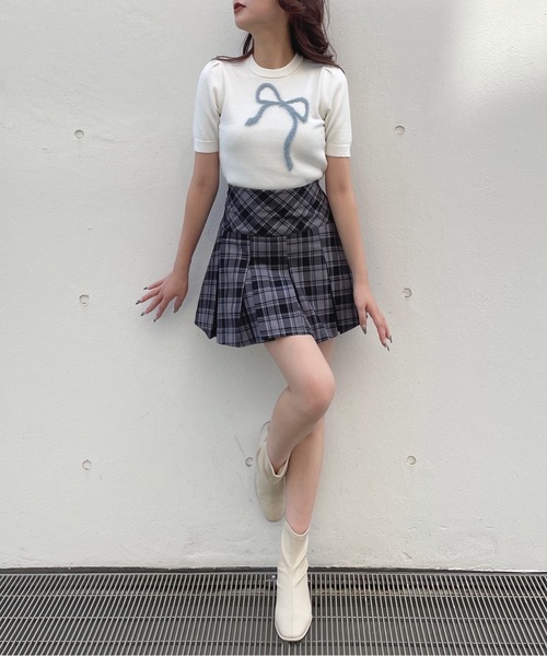 one way（ワンウェイ）の「ボックスプリーツスカート（スカート・レディース・ブラック/ブラウン系その他/ブラック系その他/グレー・FREE）」の20枚目の写真