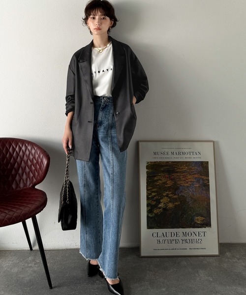 セール】【Classical Evon】羽織るだけで上品ハンサム。レザー風加工