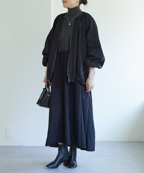 ニットコンビギャザーワンピース（ワンピース）｜BEARDSLEY