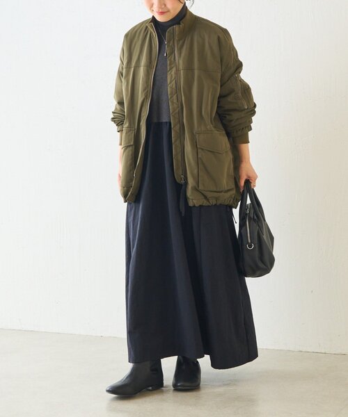 BEARDSLEY 24AW ニットコンビギャザーワンピース　サイズ1 人気♡ BEARDSLEY｜《完売サイズ追加検討中》ニットコンビギャザー