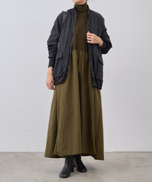 ニットコンビギャザーワンピース（ワンピース）｜BEARDSLEY