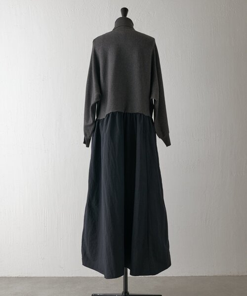 セール】《完売サイズ追加検討中》ニットコンビギャザー