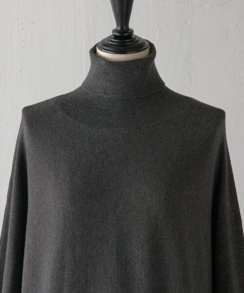 BEARDSLEY（ビアズリー）の「ニットコンビギャザーワンピース（ワンピース・レディース・グレー/カーキ・1/0）」の17枚目の写真