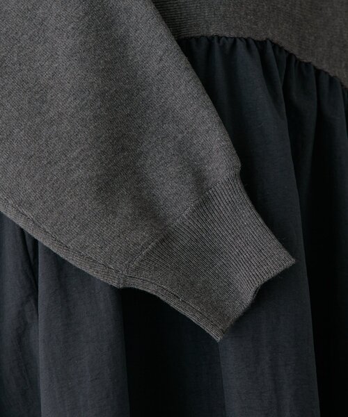 ニットコンビギャザーワンピース（ワンピース）｜BEARDSLEY