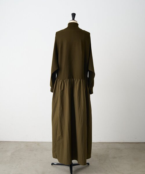 ニットコンビギャザーワンピース（ワンピース）｜BEARDSLEY