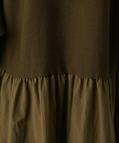 ニットコンビギャザーワンピース（ワンピース）｜BEARDSLEY