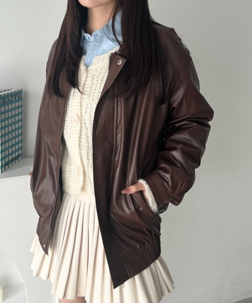 wears(ウェアーズ)の「ヴィンテージPUジャケット(ブルゾン・レディース・アイボリー/ブラック/ブラウン・FREE)」の19枚目の写真