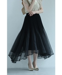 レディースのスカート（ブラック/黒色系・チュール