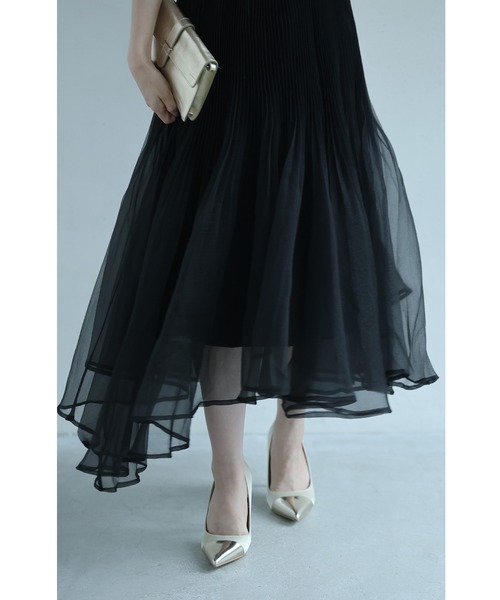 cawaii(カワイイ)の「優雅に舞う立体チュールスカート(スカート・レディース・ブラック/アイボリー・FREE)」の8枚目の写真