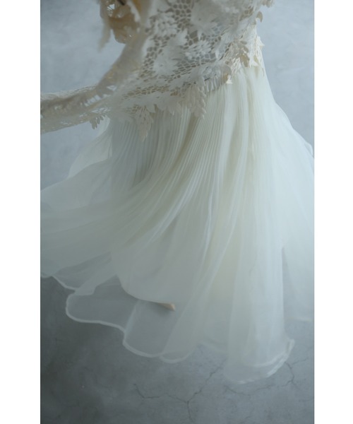 cawaii(カワイイ)の「優雅に舞う立体チュールスカート(スカート・レディース・ブラック/アイボリー・FREE)」の3枚目の写真