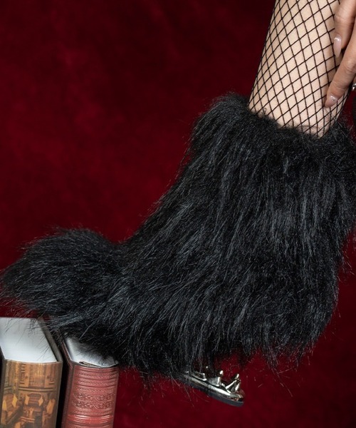 デザインヒール ファーブーツ Charla Tedrick│Jeffrey Campbell