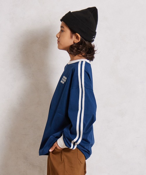 PAIRMANON STREET（ペアマノンストリート）の「【綿100%】袖ライン 刺繍 長袖 Tシャツ【PAIRMANON STREET】（Tシャツ/カットソー・キッズ・ブラウン/レッド/ブラック/ネイビー/ホワイト/イエロー/ライトブルー・100/140/130/120/110/90/160/150）」の20枚目の写真