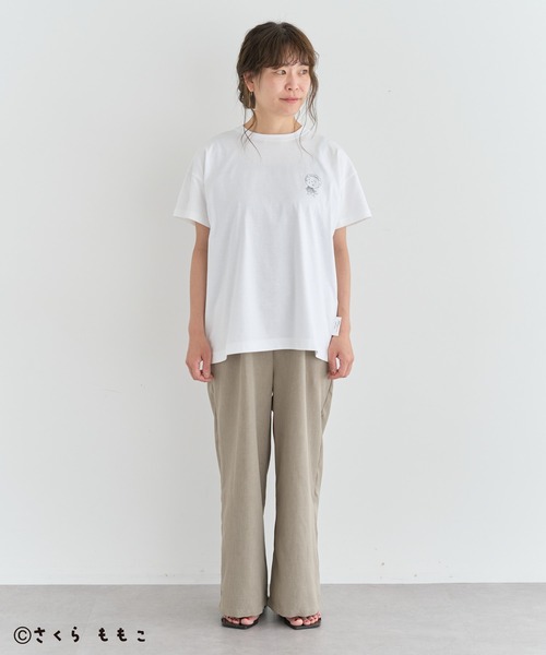 CRAFT STANDARD BOUTIQUE（クラフトスタンダードブティック）の「COJI‐COJI / プリントTシャツ（Tシャツ/カットソー・レディース・チャコールグレー/ホワイト/ブラウン・FREE）」の21枚目の写真
