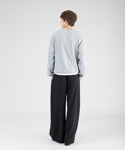 Regen Glanz（レーゲングランツ）の「button design henryneck longsleeve T-shirt/ボタンデザインヘンリーロングスリーブTシャツ（Tシャツ/カットソー・メンズ・ブラック/グレー・SMALL/MEDIUM/LARGE）」の22枚目の写真