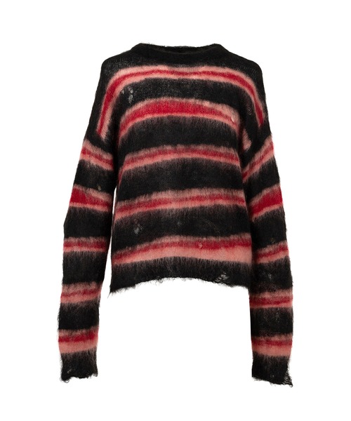 KAMIYA 【カミヤ】BORO COTTON KNIT PULLOVER KAMIYA（カミヤ）の「BORO Knit Sweater（ニット/セーター
