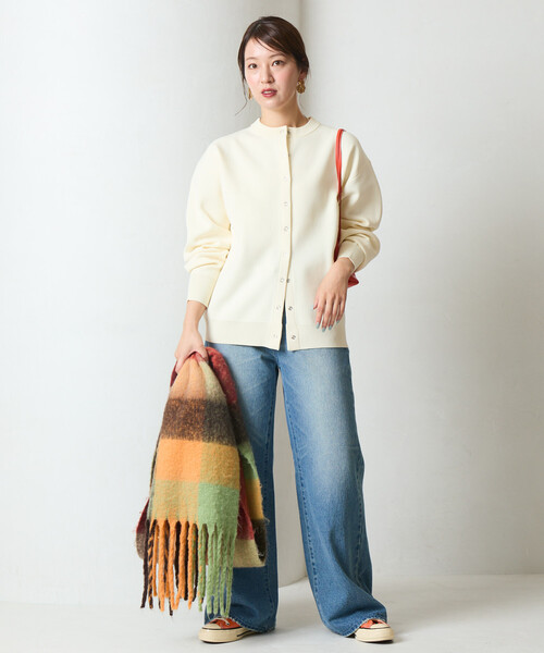 セール】限定展開 スナップ ボタン ニット カーディガン（カーディガン