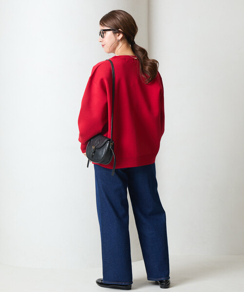 FREAK'S STORE(フリークスストア)の「限定展開 スナップ ボタン ニット カーディガン(カーディガン/ボレロ・レディース・ベージュ/レッド/ブラウン/ブラック/グレー/ブルー/オフホワイト・フリ-)」の14枚目の写真