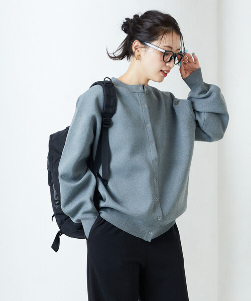 FREAK'S STORE(フリークスストア)の「限定展開 スナップ ボタン ニット カーディガン(カーディガン/ボレロ・レディース・ベージュ/レッド/ブラウン/ブラック/グレー/ブルー/オフホワイト・フリ-)」の17枚目の写真