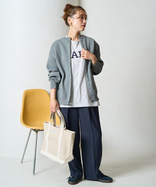 FREAK'S STORE(フリークスストア)の「限定展開 スナップ ボタン ニット カーディガン(カーディガン/ボレロ・レディース・ベージュ/レッド/ブラウン/ブラック/グレー/ブルー/オフホワイト・フリ-)」の22枚目の写真