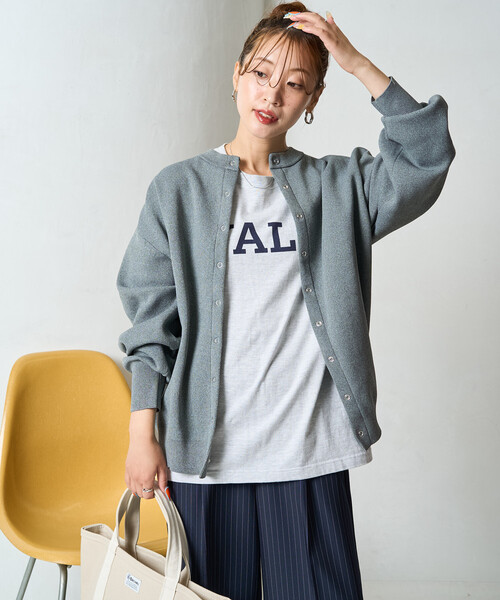 セール】限定展開 スナップ ボタン ニット カーディガン（カーディガン