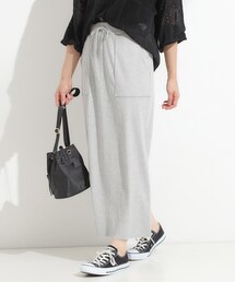 Cutie Blonde | 【セルフカット可/吸水速乾/抗菌防臭】着回ししやすい カットリブナロースカート(スカート)