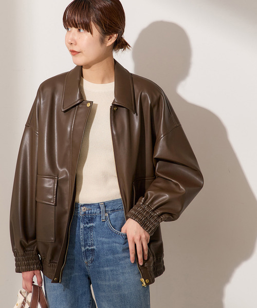 シンセティックレザーブルゾン（その他アウター）｜journal standard L