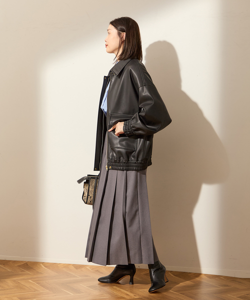 シンセティックレザーブルゾン（その他アウター）｜journal standard L