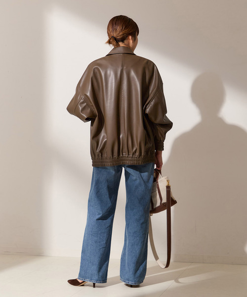 セール】シンセティックレザーブルゾン（その他アウター）｜journal