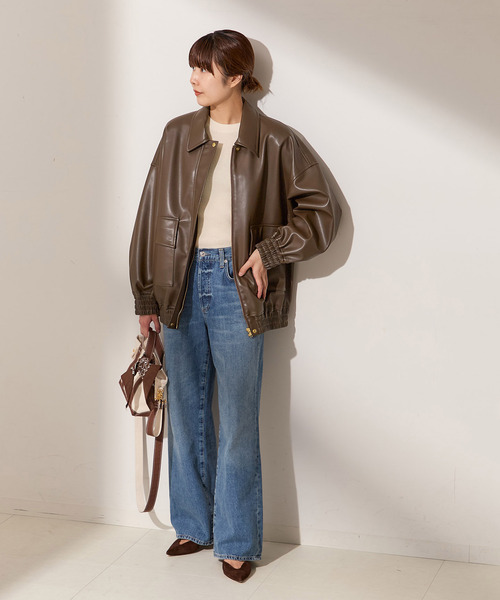 セール】シンセティックレザーブルゾン（その他アウター）｜journal