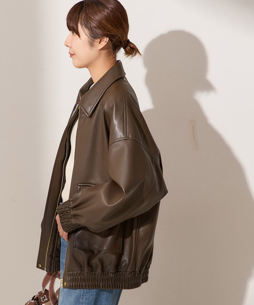 シンセティックレザーブルゾン（その他アウター）｜journal standard L