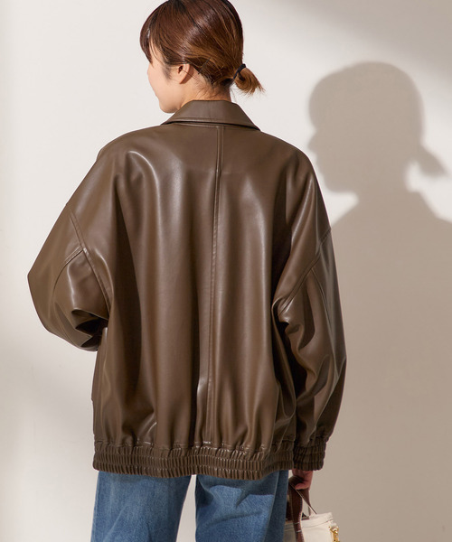 シンセティックレザーブルゾン（その他アウター）｜journal standard L