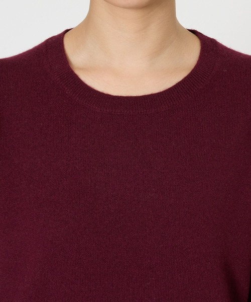 BABYLONE（バビロン）の「 ウォッシャブルウールプルオーバー（ニット/セーター・レディース・ライトグレー/ボルドー/チャコール・フリー）」の13枚目の写真