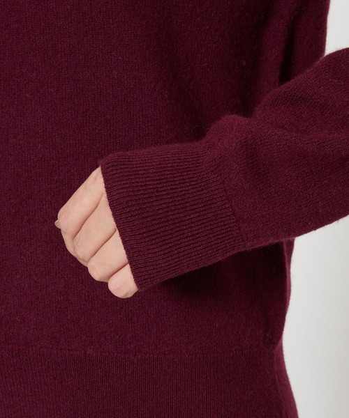 BABYLONE（バビロン）の「 ウォッシャブルウールプルオーバー（ニット/セーター・レディース・ライトグレー/ボルドー/チャコール・フリー）」の10枚目の写真