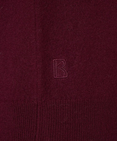 BABYLONE（バビロン）の「 ウォッシャブルウールプルオーバー（ニット/セーター・レディース・ライトグレー/ボルドー/チャコール・フリー）」の8枚目の写真