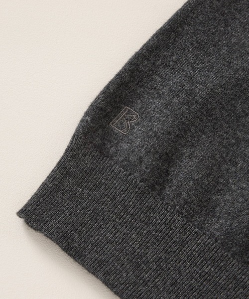 BABYLONE（バビロン）の「 ウォッシャブルウールプルオーバー（ニット/セーター・レディース・ライトグレー/ボルドー/チャコール・フリー）」の6枚目の写真