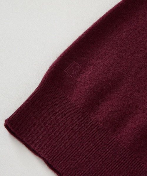 BABYLONE（バビロン）の「 ウォッシャブルウールプルオーバー（ニット/セーター・レディース・ライトグレー/ボルドー/チャコール・フリー）」の5枚目の写真