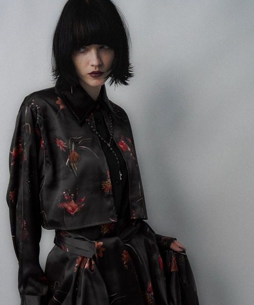 HARE(ハレ)の「Autumnflowerレイヤードデザインシャツ(HARE)(シャツ/ブラウス・レディース・レッド/ブルーパープル・FREE)」の9枚目の写真