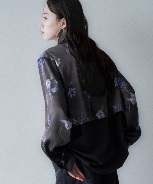 HARE(ハレ)の「Autumnflowerレイヤードデザインシャツ(HARE)(シャツ/ブラウス・レディース・レッド/ブルーパープル・FREE)」の13枚目の写真