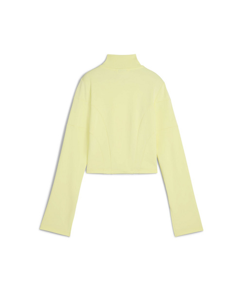 PUMA（プーマ）の「PUMA プーマ ウィメンズ デア トゥ スリム クロップドトラック ジャケット（ジャージ・レディース・ブラック/イエロー・SMALL/MEDIUM/LARGE/X-LARGE）」の4枚目の写真